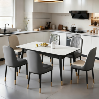 (1+1) 북유럽 더블컬러 가죽 식탁의자 커피숍 2인용 의자, 2개, 갈색