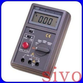 泰仕 TES-1600 數位式絕緣測試器 高阻計 2000mΩ 精準測量 電器安全檢測, 1個