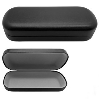 LADYPONYCSC 블랙 안경 케이스 대형 하드 쉘 PU 가죽 보호 선글라스 남성용 [호환]