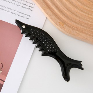 陶瓷魚形刮痧板壹式按摩疏通經絡美容提拉撥筋臉面部廠家現貨 小魚形 約80g/個:1, 1個, 小魚形  約80g/個:1