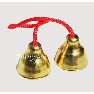 瀚悅樂器 碰鈴 小銅鐘 打擊樂器 鍍銅碰鈴 幼兒樂器 療癒樂器 撞鈴, 1個