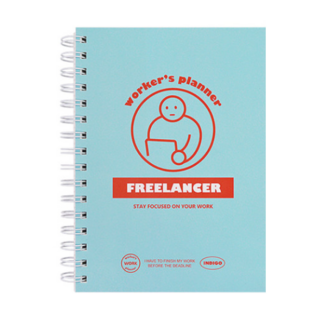 인디고 워커스 프리랜서 플래너 일하는 사람1 6개월 만년형, 민트색, 4개