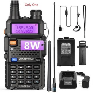 2X BAOFENG UV 5R 고출력 워키 헬드 8W 휴대용 양방향 토키 트라이 밴드 핸드 듀얼 장거리 파워 128CH 라디오, EURO, 1X8W-H-771