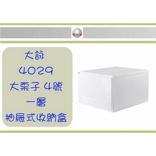 HOUSE 4029 大栗子 4號 單層抽屜式收納盒 尺寸 50x40x29cm 2入