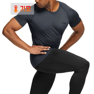 테슬라 언더레이어 기모 라운드 반팔 티셔츠