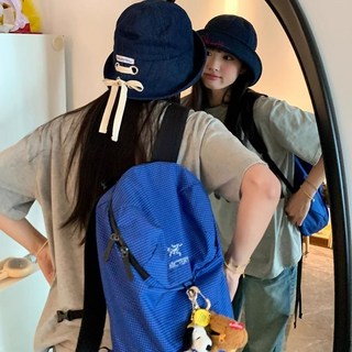 牛仔漁夫帽 翻折設計 遮陽帽