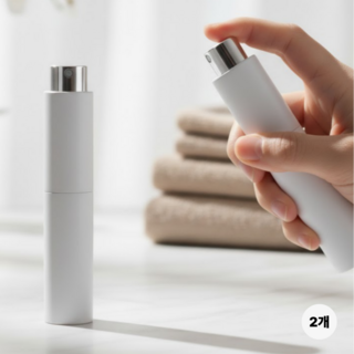 시그라인 향기보존 새지않는 향수 공병 10ml, 2개, 무광 화이트