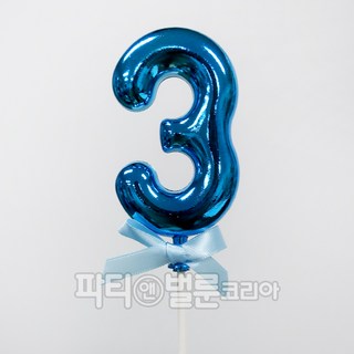 파티앤벌룬코리아 데코픽, 숫자 블루3
