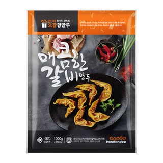 한만두 매콤한 갈비만두, 1kg, 2개