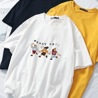 艾咪e舖 READY GO!! 純棉情侶班服短袖T恤 台灣製造 YC708 多色可選