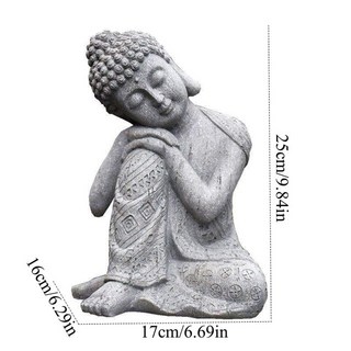 관세음보살상 앉아있는 부처님 개폐식 조각 인형 송진 조각상 장식품 정원 발코니 테이블 액세서리 홈 데코, [01] A, 1개