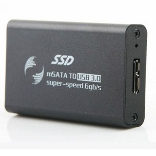 블랙 50mm mSATA 케이스 외장 3 커버 통 SG-3DP02-11881