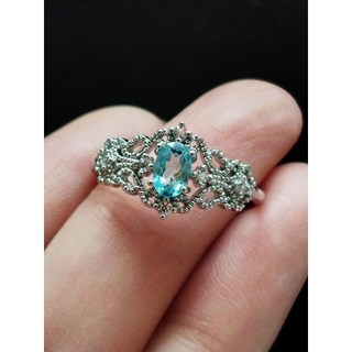 托帕石蕾絲經典戒指 (小號)