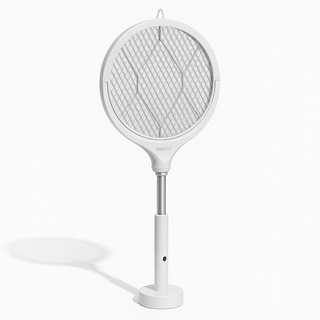 5세대 더 길어지는 전기 모기채 회전형 충전형, 화이트