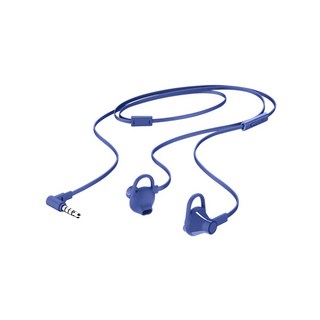 舒適入耳式耳機，運動適用，線控操作，多色可選, 藍色, L-150B