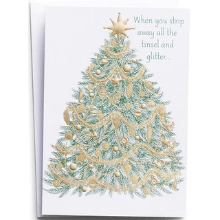 Dayspring Tree to Cross - 프리미엄 크리스마스 인사말 카드 18장 - 스페셜 에디션 멀티 12.4cm x 17.2cm4 3/4 x 6 7/8인치 1144