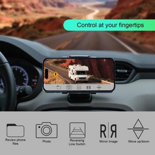 서라운드뷰 트럭용 WiFi 태양광 백업 카메라 무선 후방 휴대폰 앱 1080P HD 자석식 무타공 설치 150 ° 광