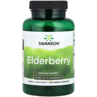 스완슨 엘더베리 이뮨 Health 120 베지s 캡슐, 1개, 120정