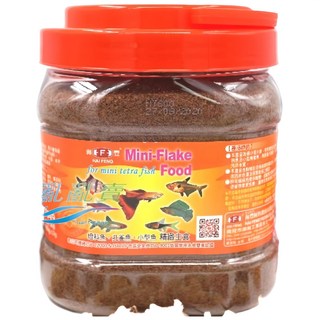 海豐 小型魚孔雀魚精緻主食薄片飼料, 1個, 1L