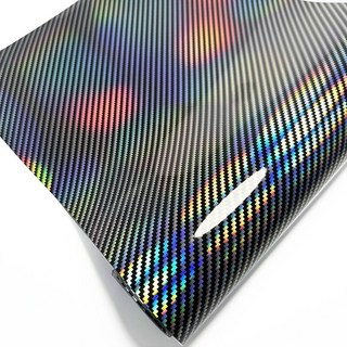 고광택 레이저 블랙 카본 비닐 필름 오토바이 바디 스티커 레인보우 자동차 커버 액세서리 호일