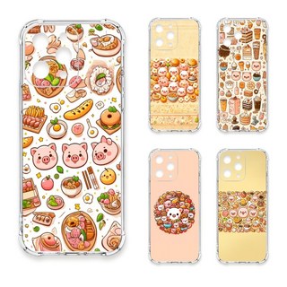 24H快速出貨 TRON S21/ FE/ Plus/ Ultra 小豬與食物系列 四角防摔 軟殼 手機殼