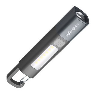 Keebright 휴대용 LED 줌 손전등 고휘도 3단계 조절 USB충전식후레쉬 COB측면라이트 방수 써치라이트 18650-1200mAh, 1개