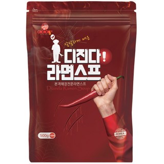 아이엠소스 디진다라면스프 매운, 500g, 1개