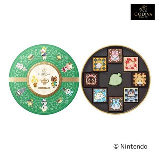 2026 발렌타인 고디바 동물의숲 어소트먼트 원형캔 9알입, 단품