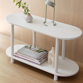 Trevel Stay 橢圓展示層架, 2層, 白色