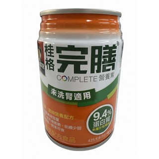 桂格完膳 COMPLETE 營養素 未洗腎適用 低蛋白質濃縮配方 均衡營養好吸收 方便即飲, 1箱, 1箱 正常品, 237ml