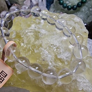 白水晶手鍊 10mm 手圍16