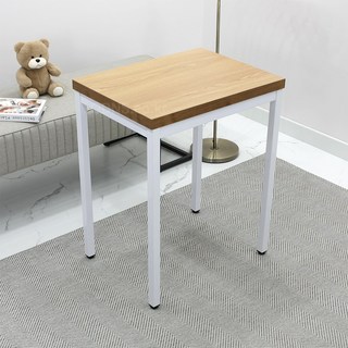 심플한 화이트 식탁 600 x 500 간편 조립형 1인용 오피스텔 원룸 자취방 테이블, 2인용, 09. 아카시아