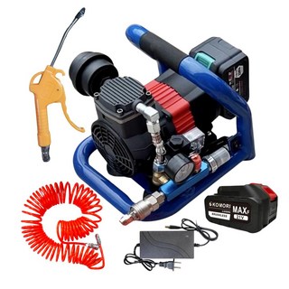 KOMORI 森森機具 無線充電式空壓機 輕巧便攜 輪胎充氣機, 1套