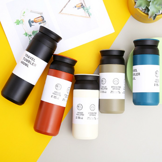 토브리빙 프리미엄 텀블러 480ml 스텐 보온 보냉 파우더 이중진공 텀블러 각인 인쇄 주문제작, 블랙, 1개