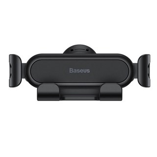 倍思 阿輝橫向重力手機支架 穩行重力 汽車手機支架 車用手機架 手機導航車架 汽車手機架 出風口支架, 1個, 黑色
