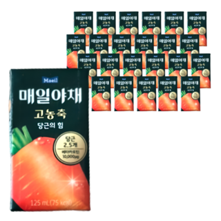 매일야채 고농축 당근의 힘 125ml 48개입, 48개