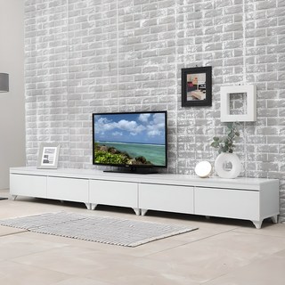 아시수 아로마 거실장/ 거실장1800 2400 3000 티비다이 tv다이 낮은거실장 거실장세트, 화이트