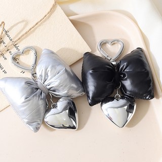 후암마켓 러블리 리본 하트참 키링 여성 가방키링 차키 포인트 열쇠고리