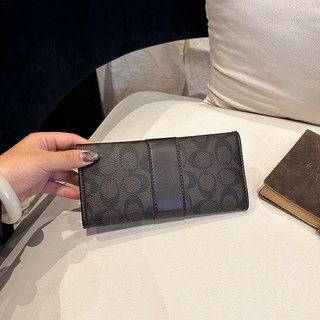 真皮多功能卡包錢包：小眾經典百搭時尚短款多卡位大容量折疊搭扣薄款長款手拿包