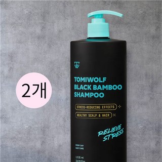 토미울프 단 1회 사용 두피 노폐물 비듬 95% 개선 임상 탈모 샴푸 애플머스크향, 2개, 1035ml