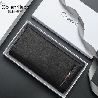 【奧特萊斯】coilenklaon新款長款錢包男皮夾卡包牛皮男士高端休閒長款錢包 真皮錢夾卡包