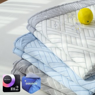 로뎀 시원한 아기 쿨매트 듀라론 냉감 신생아 침대 패드 슈퍼싱글SS 퀸Q 킹K, 화이트