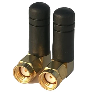 3Dbi 2.4Ghz 와이파이 안테나 SMA 수 라우터 블루투스 무선 모듈 외부 2 개, 01 Black