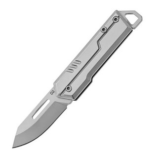 잭나이프 휴대용 EDC 멀티툴 키체인 나이프 D2 스틸 소형 포켓 접이식 작은 상자 커터 야외 캠핑 미니, [01] Keychain knife, 1개