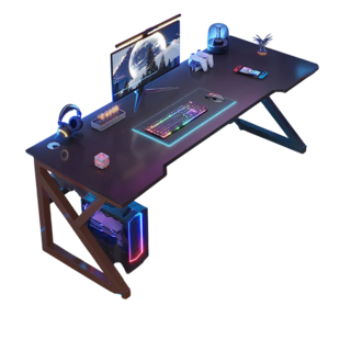 y居家生活Easy Buy 幻光黑曜電競桌Z款/K款(電競桌 電腦桌 辦公桌 學生桌 工作桌 居家書桌 化妝桌), Z款-120公分-武士黑, 武士黑