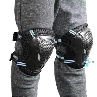 鑫隆五金 泥作專用護膝 勞保護膝 護膝蓋 工作護膝 跪地護膝 膝蓋護膝 跪拜護膝 工作用護膝, 黑色铺砖/騎行護膝1對,XS碼【30-60斤】, 1個