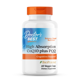 Doctor's BEST 高吸收輔酶Q10 Plus PQQ素食膠囊, 60顆, 1罐