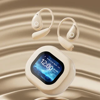 AI 번역용 블루투스 헤드셋 무선 긴 배터리 수명 터치 스크린 귀에 들어가지 않음 개인용, 02 Skin tone  high end