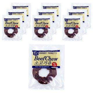 네츄럴이엑스 육포츄 강아지 건조 간식, 소고기, 10g, 10개