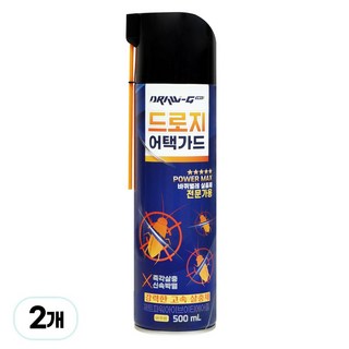 드로지 어택가드 강력한바퀴벌레약 좀벌레 책벌레 먼지다듬이 개미 바퀴 지네 벌레 스프레이 퇴치 약 살충제 퇴치제 퇴치법 박멸 전문가용, 2개, 500ml